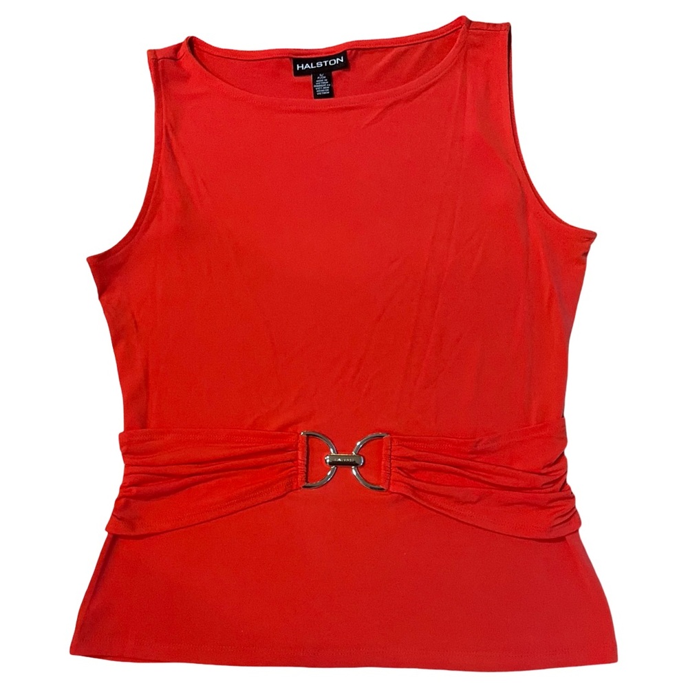 Halston Heritage Orange Top
